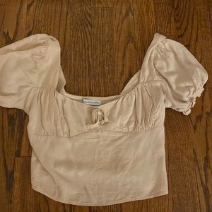 Urban outfitters pink cropped top